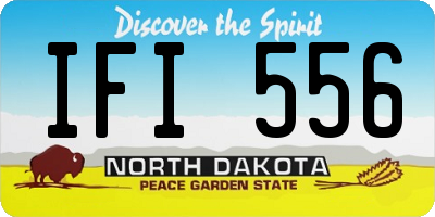 ND license plate IFI556