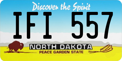 ND license plate IFI557