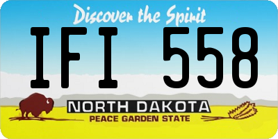 ND license plate IFI558