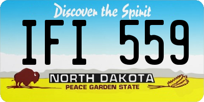 ND license plate IFI559
