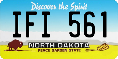 ND license plate IFI561