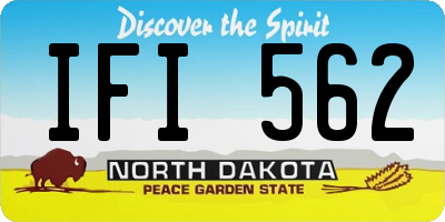 ND license plate IFI562