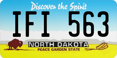 ND license plate IFI563