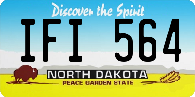 ND license plate IFI564