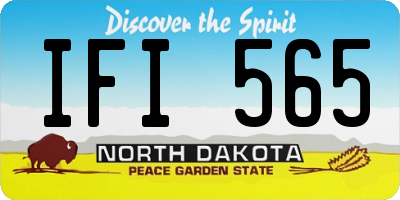 ND license plate IFI565