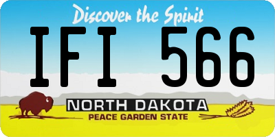 ND license plate IFI566