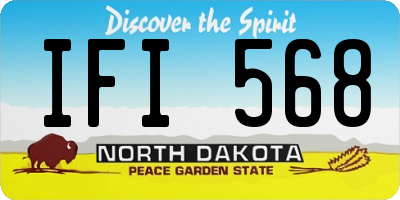 ND license plate IFI568
