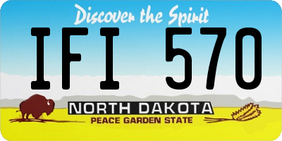 ND license plate IFI570