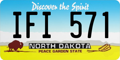 ND license plate IFI571