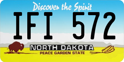 ND license plate IFI572