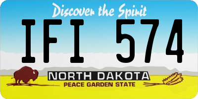 ND license plate IFI574