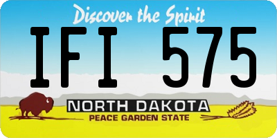 ND license plate IFI575