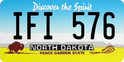 ND license plate IFI576