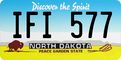 ND license plate IFI577