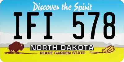 ND license plate IFI578