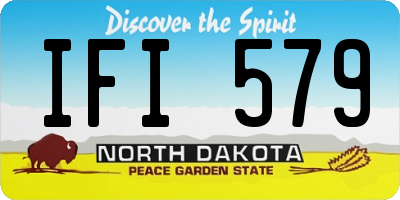 ND license plate IFI579