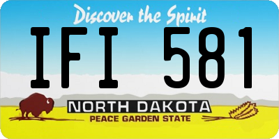 ND license plate IFI581