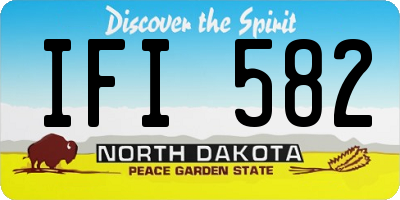 ND license plate IFI582