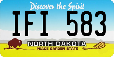 ND license plate IFI583