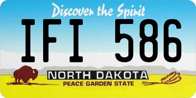 ND license plate IFI586