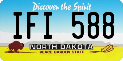 ND license plate IFI588