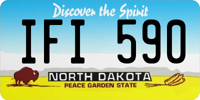ND license plate IFI590