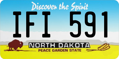 ND license plate IFI591