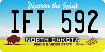 ND license plate IFI592