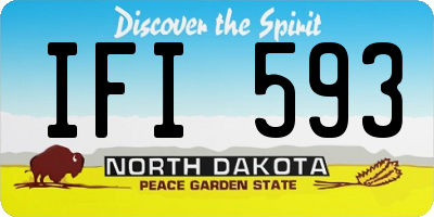 ND license plate IFI593