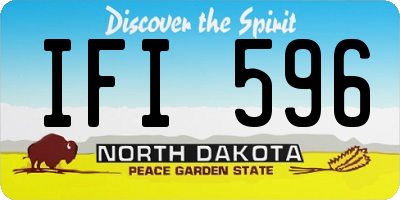ND license plate IFI596