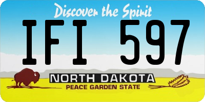 ND license plate IFI597