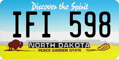 ND license plate IFI598