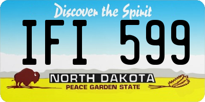 ND license plate IFI599
