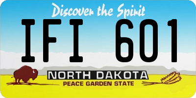 ND license plate IFI601