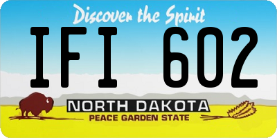 ND license plate IFI602