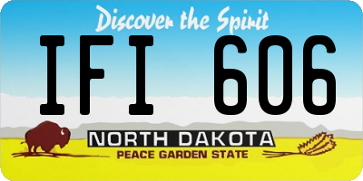 ND license plate IFI606