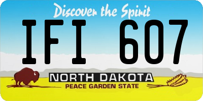 ND license plate IFI607