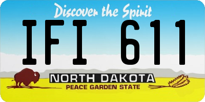 ND license plate IFI611