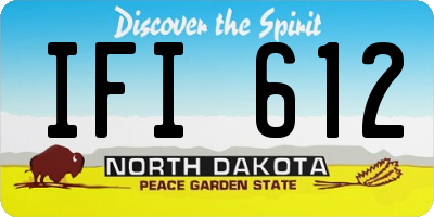 ND license plate IFI612
