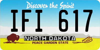 ND license plate IFI617