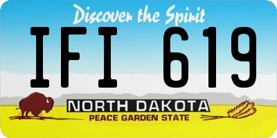 ND license plate IFI619