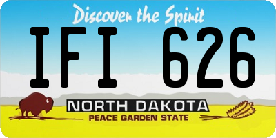 ND license plate IFI626