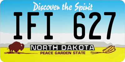 ND license plate IFI627