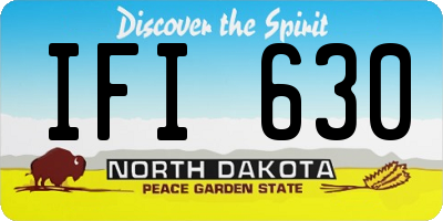 ND license plate IFI630