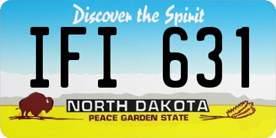 ND license plate IFI631