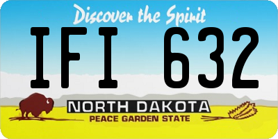 ND license plate IFI632
