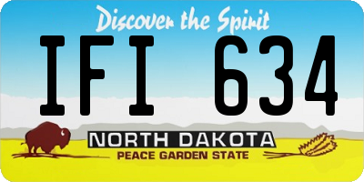 ND license plate IFI634