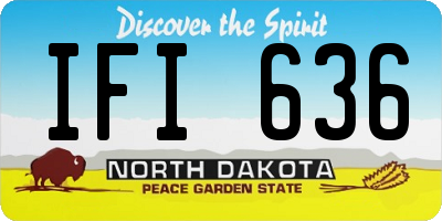 ND license plate IFI636