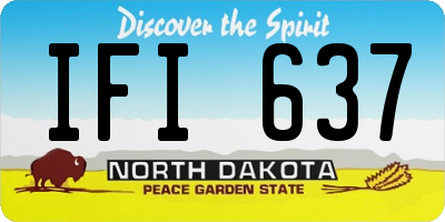 ND license plate IFI637