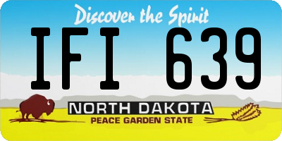 ND license plate IFI639